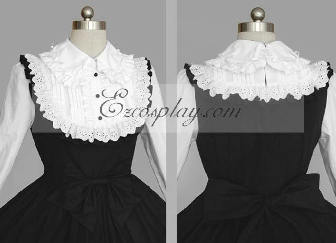 Black-White Gothic Lolita Dress -LTFS0117 3 Black-White Gothic Lolita Dress -LTFS0117 - Image 3