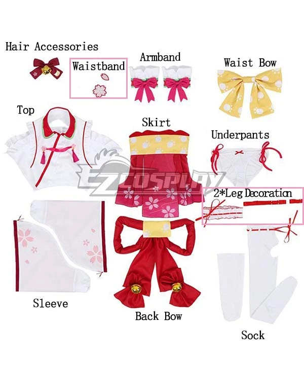 Hololive Youtuber Vtuber Sakura Miko Cosplay Costume 11 Hololive Youtuber Vtuber Sakura Miko Cosplay Costume - Image 11