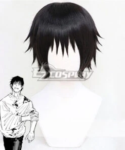 Jujutsu Kaisen Sorcery Fight Toji Fushiguro Black Cosplay Wig