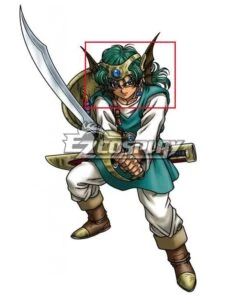 Dragon Quest IV Hero Green Cosplay Wig