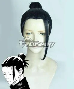 Jujutsu Kaisen Sorcery Fight Suguru Geto Young Version Black Cosplay Wig