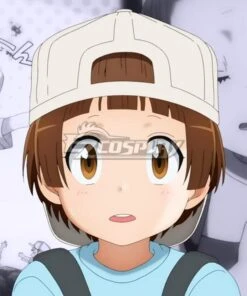 Cells At Work! Platelet Ushiro Mae Brown Cosplay Wig