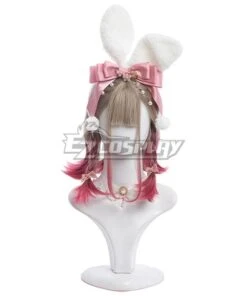 Japan Harajuku Lolita Series Qingmeizui Pink Cosplay Wig