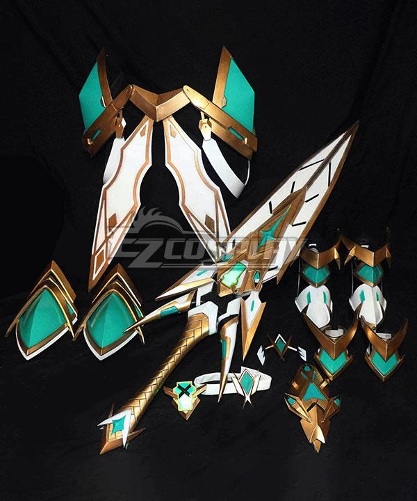 Xenoblade Chronicles 2 Mythra Armor Shoes Sword Fullset Cosplay Costume 6 Xenoblade Chronicles 2 Mythra Armor Shoes Sword Fullset Cosplay Costume - Image 6