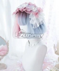 Japan Harajuku Lolita SeriesGolden Pink Blue Cosplay Wig - EWL169Y -EZCOSPLAY SHOP 2594918 1618823036 3