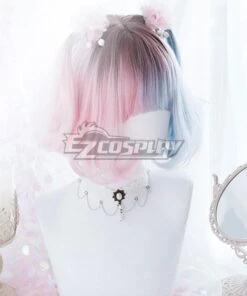 Japan Harajuku Lolita SeriesGolden Pink Blue Cosplay Wig - EWL169Y -EZCOSPLAY SHOP 2594918 1618823156 4