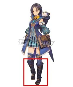 Tales Of Arise Linwell Black Shoes Cosplay Boots