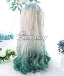 Japan Harajuku Lolita Series Light Golden Blue Green Cosplay Wig - EWL190Y -EZCOSPLAY SHOP 2607729 1619691977 3