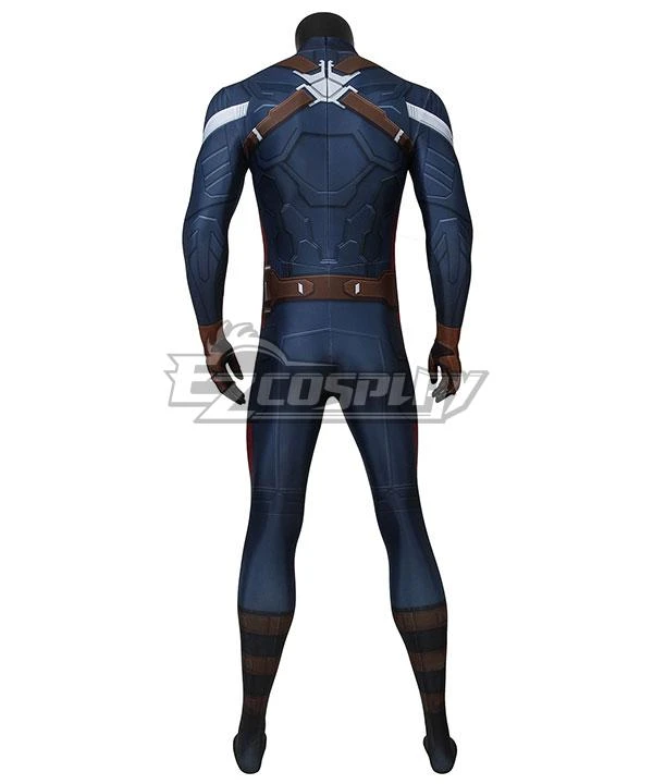 Captain America: The Winter Soldier Captain America Steve Rogers Zentai Jumpsuit Cosplay Costume 6 Captain America: The Winter Soldier Captain America Steve Rogers Zentai Jumpsuit Cosplay Costume - Image 6