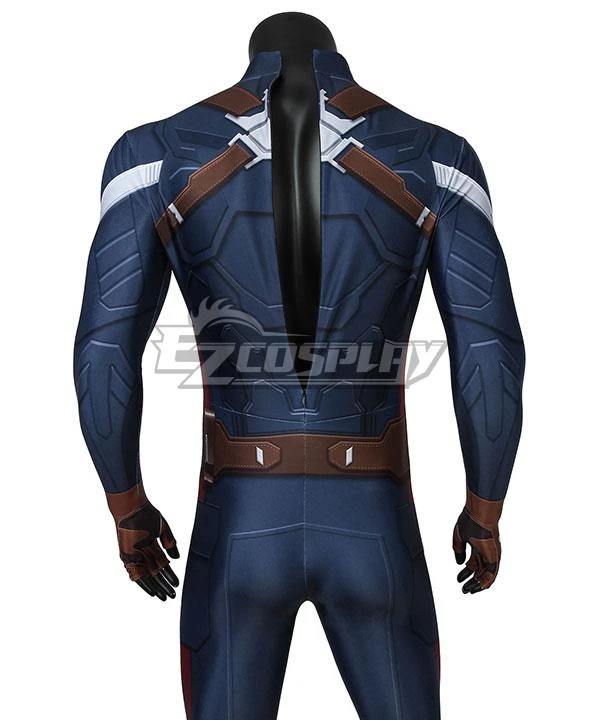 Captain America: The Winter Soldier Captain America Steve Rogers Zentai Jumpsuit Cosplay Costume 7 Captain America: The Winter Soldier Captain America Steve Rogers Zentai Jumpsuit Cosplay Costume - Image 7