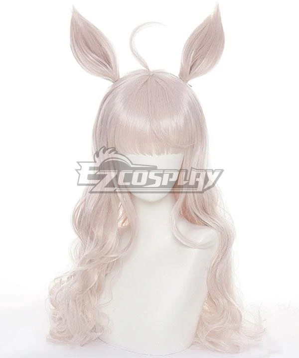 Uma Musume: Pretty Derby Biwa Hayahide Pink Golden Cosplay Wig 2 Uma Musume: Pretty Derby Biwa Hayahide Pink Golden Cosplay Wig - Image 2