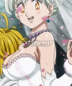 The Seven Deadly Sins: Dragon's Judgement Elizabeth Liones Wedding Cosplay Costume