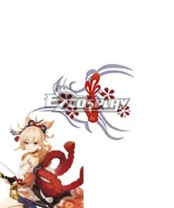 Genshin Impact Yoimiya Tattoo Stickers Cosplay Accessory Prop