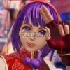 The King Of Fighters XV Athena Asamiya New Edition Purple Cosplay Wig