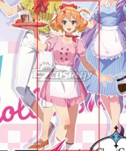 Macross Δ Movie: Absolute Live!!!!!! Freyja Wion Cafe Maid Cosplay Costume