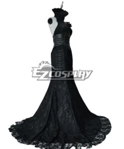 Identity V Michiko Geisha Black Wedding Halloween Dress Cosplay Costume -EZCOSPLAY SHOP 2760103 1628565868 2