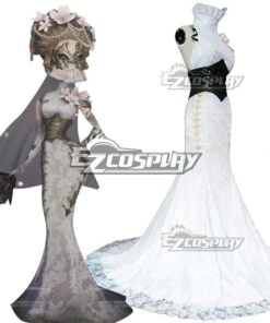 Identity V Michiko Geisha White Wedding Halloween Dress Cosplay Costume