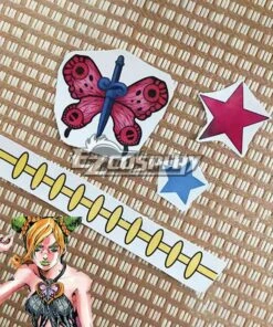 JoJo's Bizarre Adventure Jolyne Cujoh Tattoo Stickers Cosplay Accessory Prop