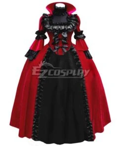 Women Girls Gothic Lolita Long Sleeves Classic Lolita Dress Multi Colors Costume 1J -EZCOSPLAY SHOP 2762081 1628671717 3