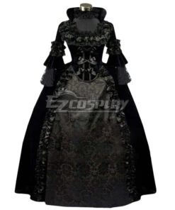 Women Girls Gothic Lolita Long Sleeves Classic Lolita Dress Multi Colors Costume 1J -EZCOSPLAY SHOP 2762081 1628671717 5