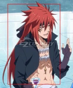 That Time I Got Reincarnated As A Slime Tensei Shitara Suraimu Datta Ken Season 2 Guy Crimson Rouge Red Cosplay Wig