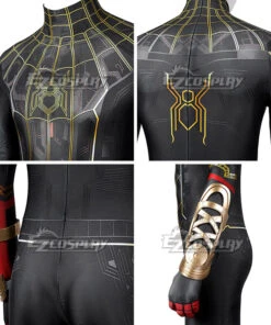 Marvel Spider-Man 3 No Way Home Spider Man 3 Peter Parker Black And Gold Suit Jumpsuit Zentai Halloween Cosplay Costume -EZCOSPLAY SHOP 2777796 1629964187 11
