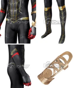 Marvel Spider-Man 3 No Way Home Spider Man 3 Peter Parker Black And Gold Suit Jumpsuit Zentai Halloween Cosplay Costume -EZCOSPLAY SHOP 2777796 1629964187 12