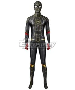Marvel Spider-Man 3 No Way Home Spider Man 3 Peter Parker Black And Gold Suit Jumpsuit Zentai Halloween Cosplay Costume -EZCOSPLAY SHOP 2777796 1629964187 5