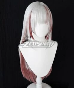 Hololive YouTube VTuber Nakiri Ayame Silver Grey Pink Cosplay Wig A Edition -EZCOSPLAY SHOP 2780202 1630143287 3