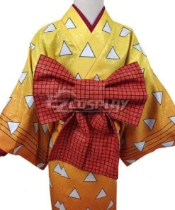 Kids Size Demon Slayer Kimetsu No Yaiba Agatsuma Zenitsu Kimono Cosplay Costume -EZCOSPLAY SHOP 2797881 1631860840 8