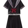 Black Short Sleeves School Uniform Cosplay Costume - ESU003Y -EZCOSPLAY SHOP 2809726 1633773638 1