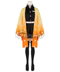 Demon Slayer: Kimetsu No Yaiba Agatsuma Zenitsu Female Cosplay Costume -EZCOSPLAY SHOP 2841922 1638176316 1