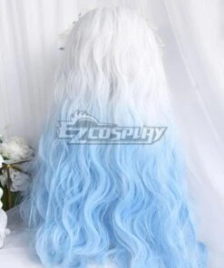 Japan Harajuku Lolita Series White Blue Cosplay Wig EWG5081Y -EZCOSPLAY SHOP 2893311 1645525536 3