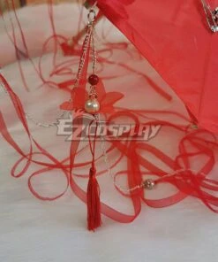 Tian Guan Ci Fu Heaven Official's Blessing Hua Cheng Red Umbrella Cosplay Accessory Prop Cosplay Accessory Prop- Chain Not Included -EZCOSPLAY SHOP 2899578 1646124806 6