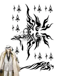 Virtual YouTuber Luxiem Luca Kaneshiro Tattoo Stickers Cosplay Accessory Prop