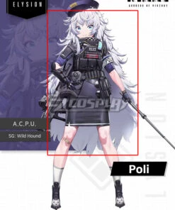 Nikke The Goddess Of Victory Poli White Cosplay Wig