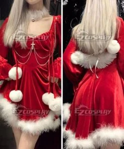 Christmas Special! ! ! Christmas Shirt Sexy Pure Desire Halloween Angel Red Cosplay Costume -EZCOSPLAY SHOP 3107199 1667530576 4