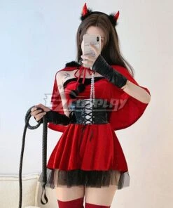 Christmas Special! ! ! Christmas Little Devil Bunny Girl Sexy Cute Uniform Red Cosplay Costume -EZCOSPLAY SHOP 3107216 1667530596 3