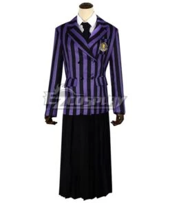 Wednesday Nevermore Academy Uniform Purple Female B Edition Cosplay Costume