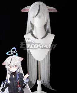 Blue Archive Sunohara Kokona Silver Cosplay Wig