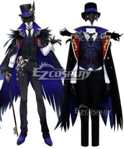 Disney Twisted Wonderland Dire Crowley Black Cosplay Costume