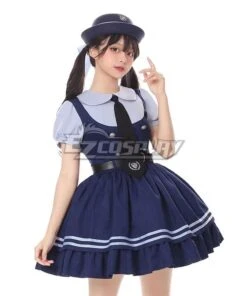 Disney Zootopia Officer Judy Hopps Daily Uniform Outfit Cosplay Costume