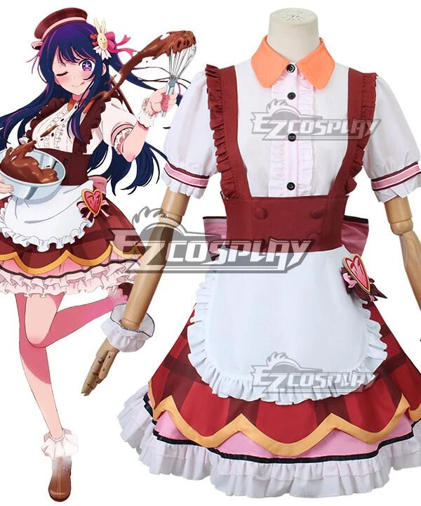 OSHI NO KO Anime Ai Hoshino Maid Cafe Cosplay Costume 1 OSHI NO KO Anime Ai Hoshino Maid Cafe Cosplay Costume