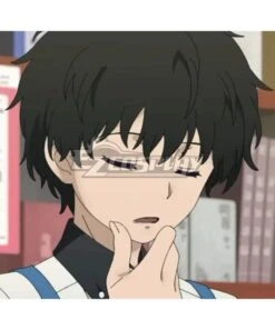 Mysterious Disappearances Ren Adashino Black Cosplay Wig