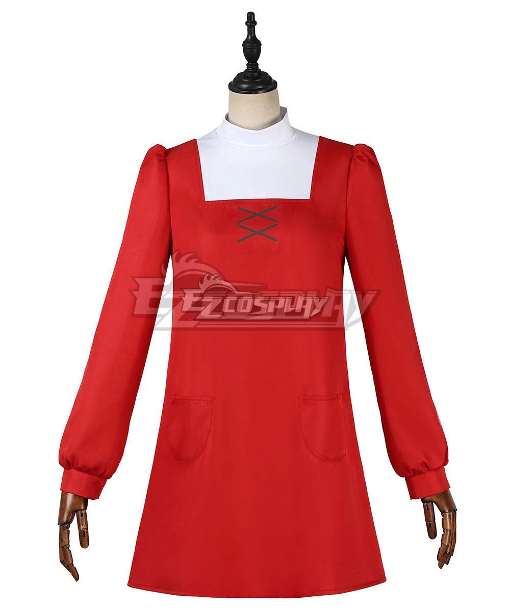 SPY×FAMILY CODE: White Anya Forger Red Dress Cosplay Costume 2 SPY×FAMILY CODE: White Anya Forger Red Dress Cosplay Costume - Image 2