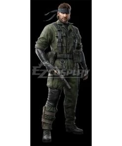 Metal Gear Solid Delta: Snake Eater MGS3 Big Boss Naked Snake John Solid Snake Green Cosplay Costume