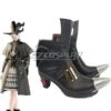 Final Fantasy XIV FF14 Black Mage Level 80 Set Idealized Wicce Black Cosplay Shoes -EZCOSPLAY SHOP 3339782 1740564965 1
