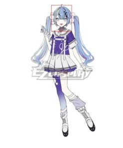 Project:;COLD Case.mirage Yoshinaga Runa Blue Cosplay Wig