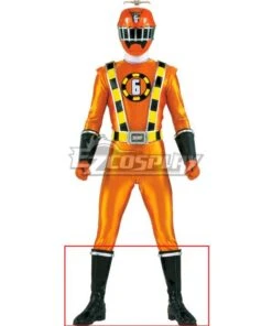 Power Rangers Train Force Ressha Sentai ToQger Ranger 6 Orange Ranger Shoes Cosplay Boots