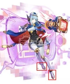 Genshin Impact Ineffa White Cosplay Shoes